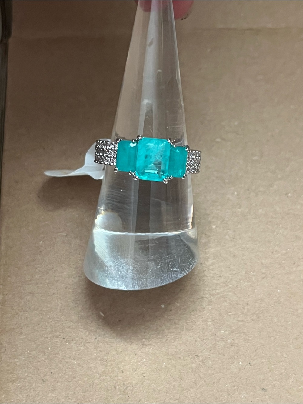 BP Ring - Watch out Baby - Size 7 - Rhodium Plating